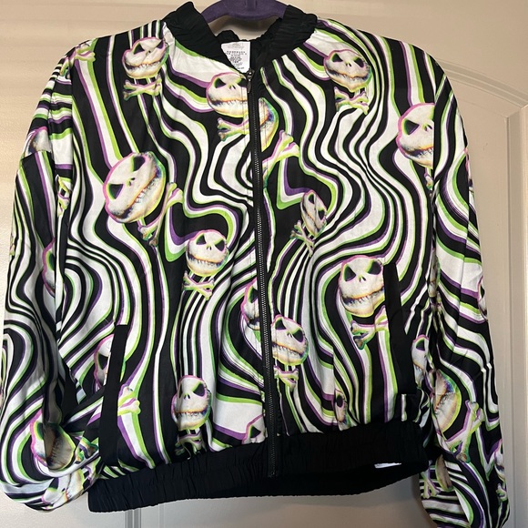 Jack Skellington all over printed zip up jacket - Picture 3 of 6